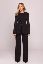 Jakke Moe til dame fra MS StyleHaven, laget av polyester, farge beige, størrelse L, med sleeveless ermer, perfekt til dress