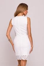 Aftenkjole - Moe til dame fra MS StyleHaven, laget av polyester, farge beige, størrelse M, med sleeveless ermer, perfekt til dress