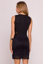Aftenkjole - Moe til dame fra MS StyleHaven, laget av polyester, farge Svart, størrelse s, med sleeveless ermer, perfekt til dress