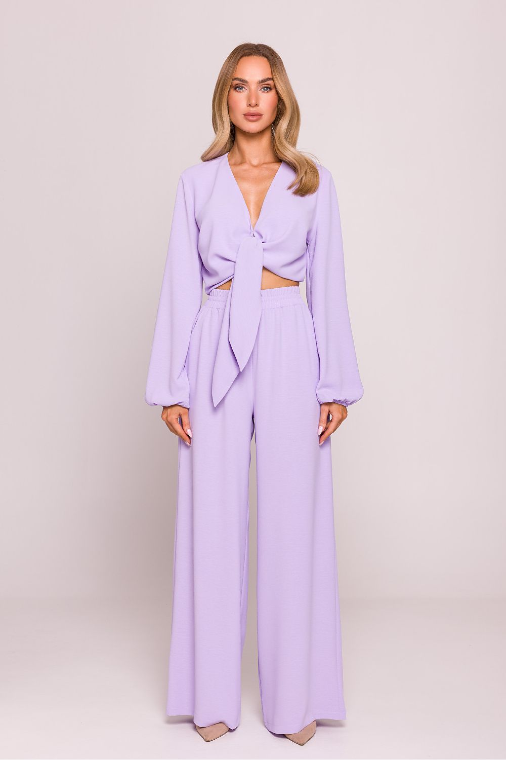 Komfortable Damebukse - Moe til dame fra MS StyleHaven, laget av polyester, farge Blå, størrelse L, med long ermer, perfekt til dress