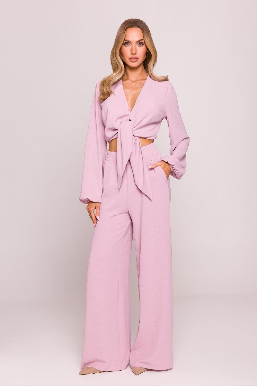 Komfortable Damebukse - Moe til dame fra MS StyleHaven, laget av polyester, farge Fiolett, størrelse XL, med long ermer, perfekt til dress
