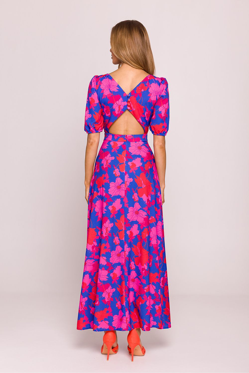 Sommerkjole Moe til dame fra MS StyleHaven, laget av polyester, farge Flerfarget, størrelse M, med short ermer, perfekt til dress