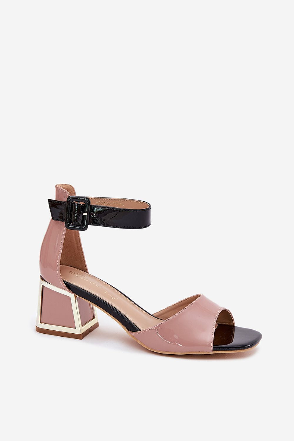 Hælsandaler Step in style til dame fra MS StyleHaven, laget av Bomull, farge beige, størrelse 37, med short ermer, perfekt til dress