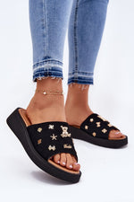 Flip-flops Step in Style til dame fra MS StyleHaven, laget av Bomull, farge beige, størrelse 39, med short ermer, perfekt til casual; dress