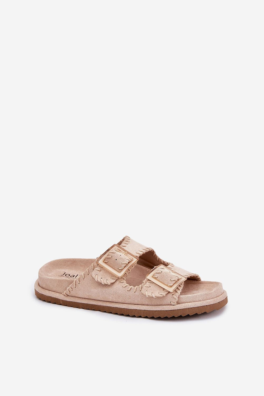 Flip-flops Step in Style til dame fra MS StyleHaven, laget av Bomull, farge beige, størrelse 37, med short ermer, perfekt til dress; casual