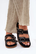Flip-flops Step in Style til dame fra MS StyleHaven, laget av Bomull, farge Brun, størrelse 41, med short ermer, perfekt til dress; casual