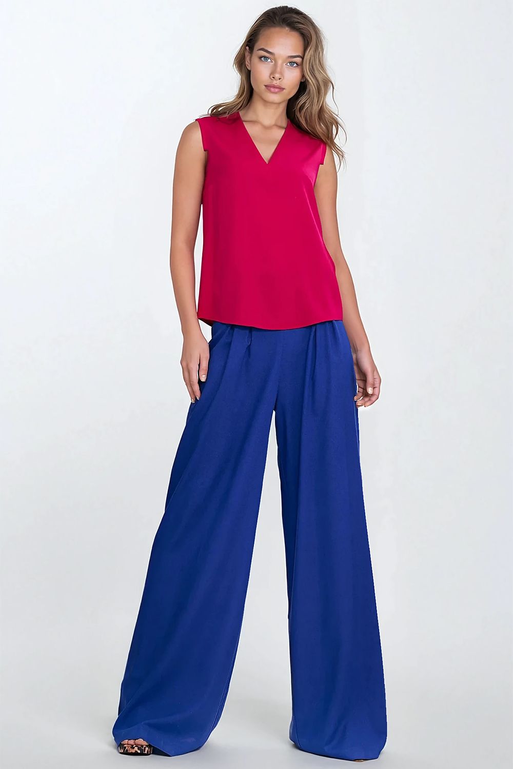 Bluse Nife til dame fra MS StyleHaven, laget av Viskose, farge Rosa 2, størrelse 40, med sleeveless; 3-4 ermer, perfekt til casual; dress