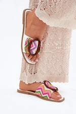Flip-flops Step in Style til dame fra MS StyleHaven, laget av Bomull, farge Brun, størrelse 41, med short ermer, perfekt til casual