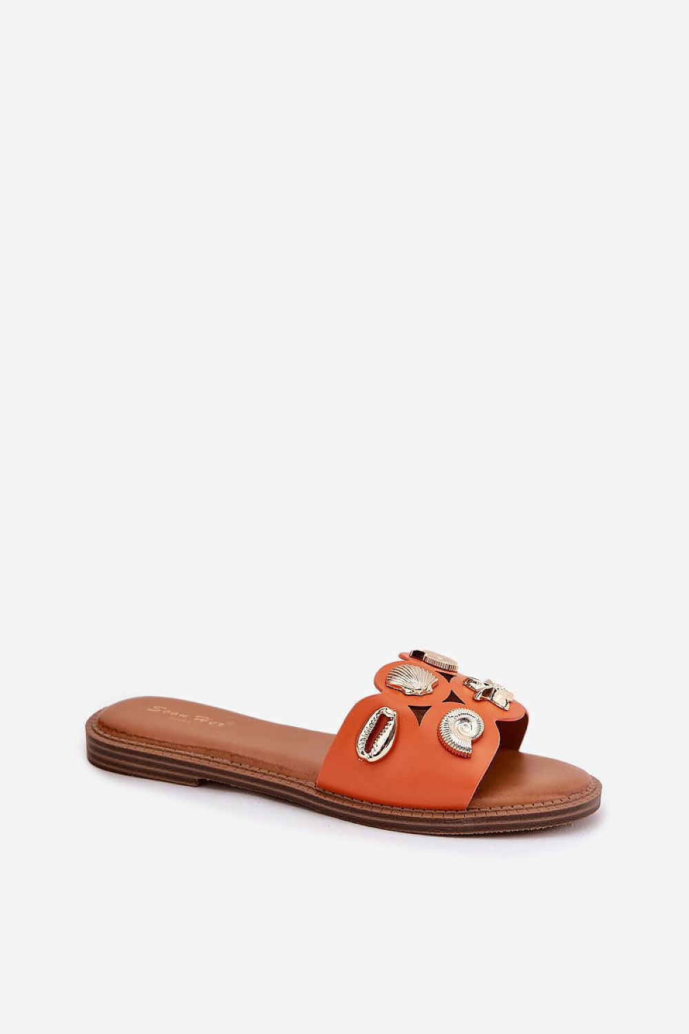Flip-flops Step in Style til dame fra MS StyleHaven, laget av Bomull, farge Oransje, størrelse 37, med short ermer, perfekt til casual