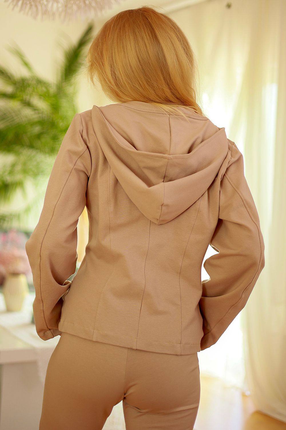 Jakke Mirale til dame fra MS StyleHaven, laget av Bomull, farge Rosa, størrelse XXL, med long ermer, perfekt til dress