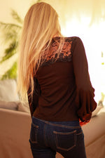 Bluse Mirale til dame fra MS StyleHaven, laget av Viskose, farge Svart, størrelse L, med long ermer, perfekt til dress