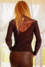 Bluse Mirale til dame fra MS StyleHaven, laget av Netting, farge Svart, størrelse L, med long ermer, perfekt til dress