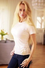 Bluse Mirale til dame fra MS StyleHaven, laget av Viskose, farge Rød, størrelse XL, med 3-4; short ermer, perfekt til dress