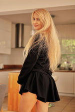 Skjørtbukse Mirale til dame fra MS StyleHaven, laget av Bomull, farge Svart, størrelse L, med long ermer, perfekt til dress