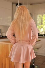 Skjørtbukse Mirale til dame fra MS StyleHaven, laget av Bomull, farge Grå, størrelse XL, med long ermer, perfekt til dress