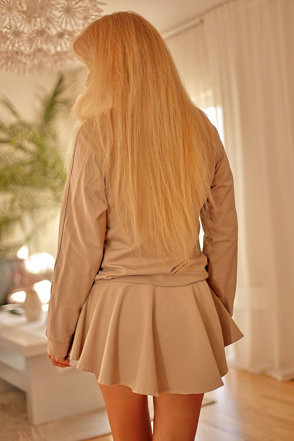 Skjørtbukse Mirale til dame fra MS StyleHaven, laget av Bomull, farge Rosa, størrelse L, med long ermer, perfekt til dress