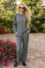 Sett Mirale til dame fra MS StyleHaven, laget av Bomull; Elastan-1, farge Rosa, størrelse s, med long ermer, perfekt til dress