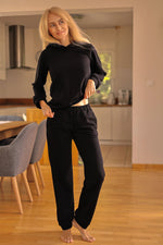 Sett Mirale til dame fra MS StyleHaven, laget av Bomull; Elastan-1, farge Grå, størrelse XXL, med long ermer, perfekt til dress