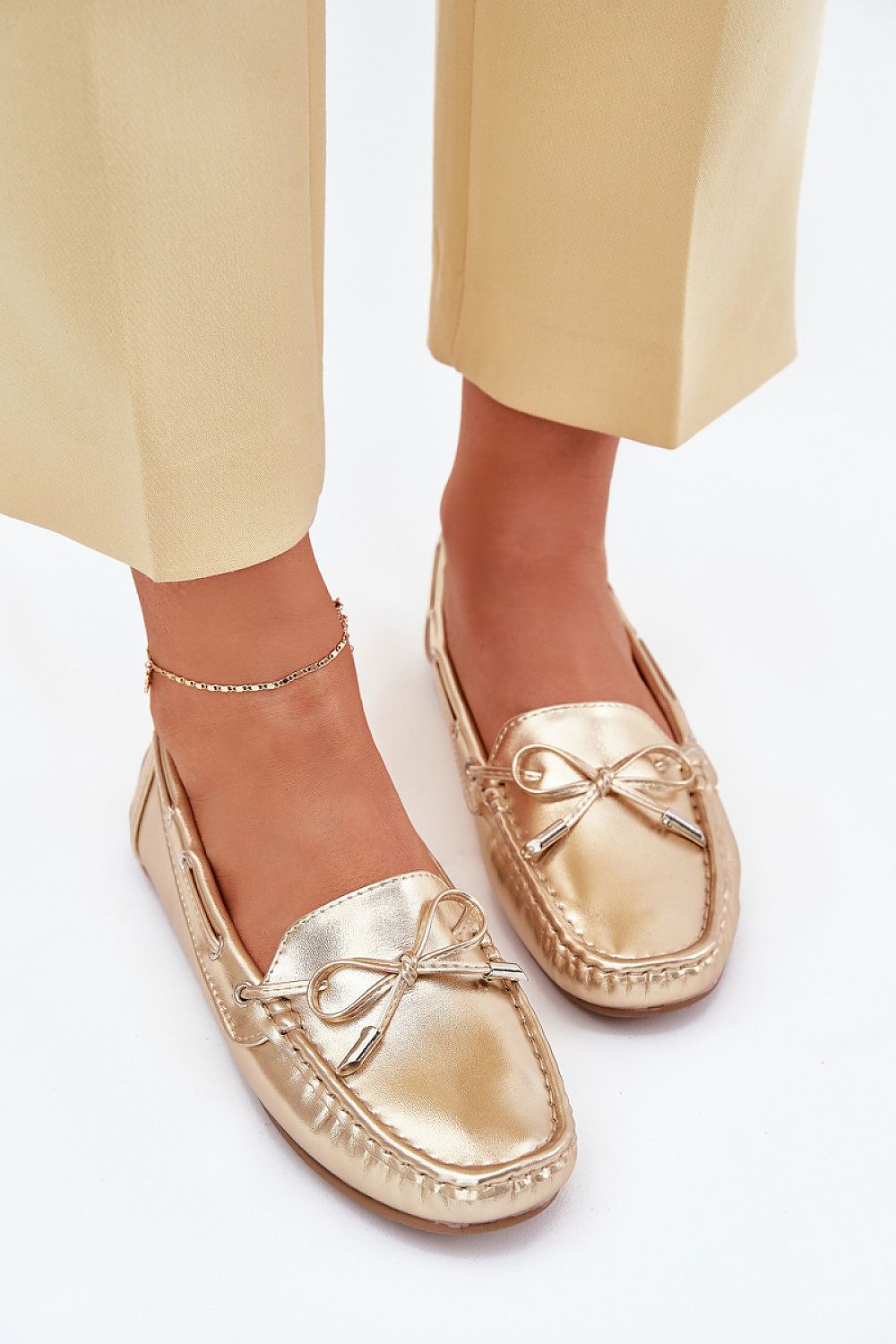 Mocassin Step in Style til dame fra MS StyleHaven, laget av polyester, farge Marineblå, størrelse 38, med 45720 ermer, perfekt til casual
