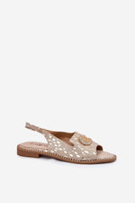 Sandaler Step in style til dame fra MS StyleHaven, laget av Bomull, farge Gul, størrelse 37, med short ermer, perfekt til dress