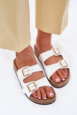 Flip-flops Step in Style til dame fra MS StyleHaven, laget av Bomull, farge Hvit, størrelse 38, med short ermer, perfekt til casual