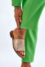 Flip-flops Step in Style til dame fra MS StyleHaven, laget av Bomull, farge beige, størrelse 40, med short ermer, perfekt til casual