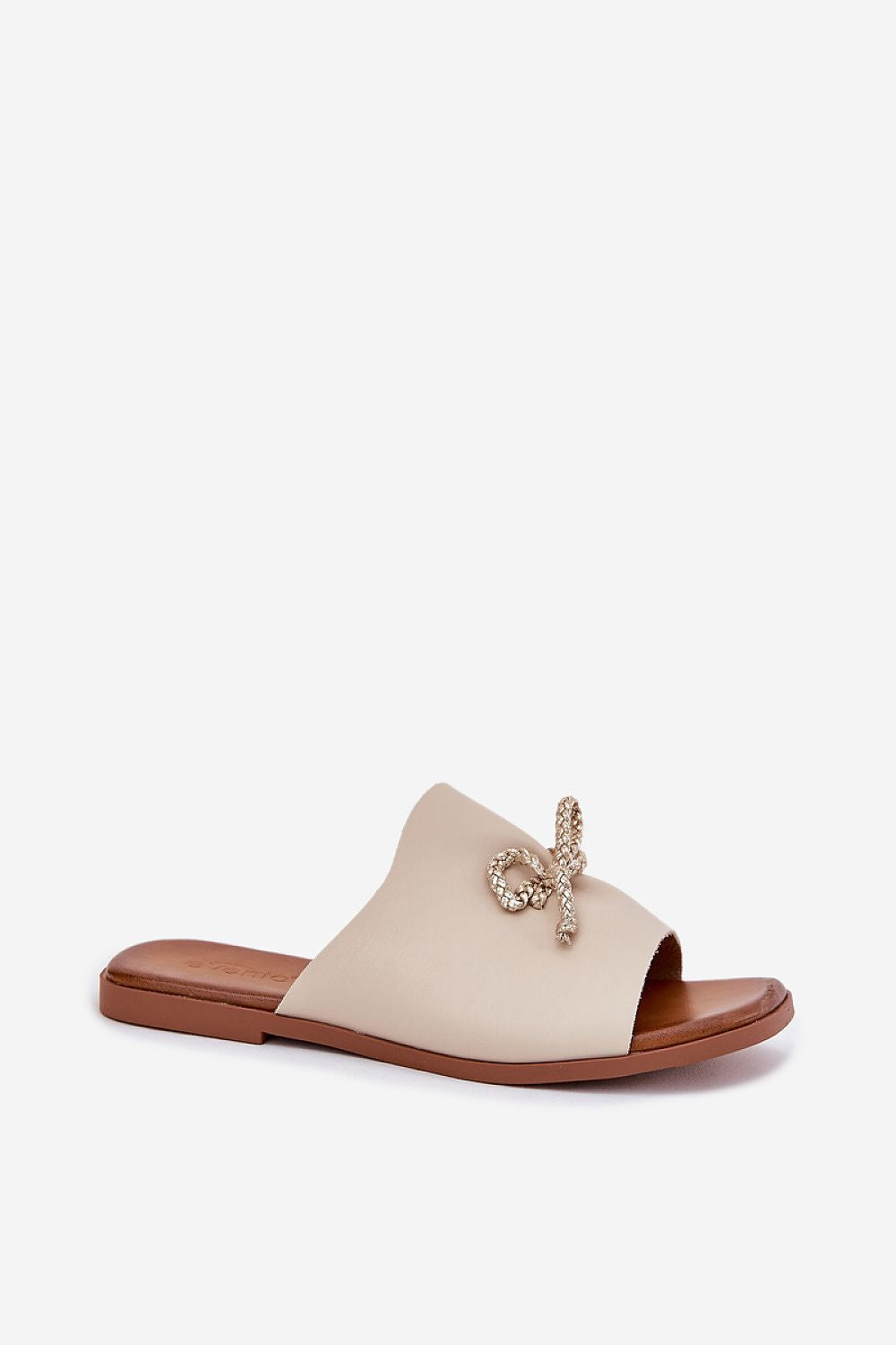 Flip-flops Step in Style til dame fra MS StyleHaven, laget av Bomull, farge beige, størrelse 37, med short ermer, perfekt til casual