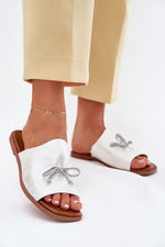 Flip-flops Step in Style til dame fra MS StyleHaven, laget av Bomull, farge beige, størrelse 39, med short ermer, perfekt til casual