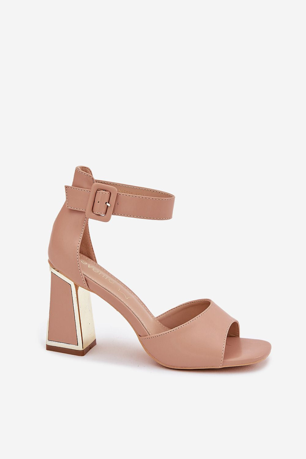Hælsandaler Step in style til dame fra MS StyleHaven, laget av polyester, farge Rosa, størrelse 37, med 45720 ermer, perfekt til dress