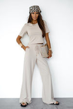 Sett LaBalancia til dame fra MS StyleHaven, laget av Viskose, farge beige, størrelse s, med short ermer, perfekt til dress