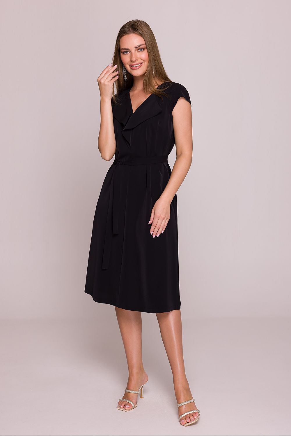 Cocktailkjole Stylove til dame fra MS StyleHaven, laget av polyester, farge Rosa, størrelse M, med short ermer, perfekt til dress