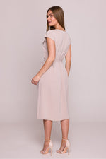 Cocktailkjole Stylove til dame fra MS StyleHaven, laget av polyester, farge Rosa, størrelse XXL, med short ermer, perfekt til dress