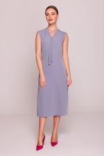 Dagkjole Stylove til dame fra MS StyleHaven, laget av polyester; Viskose, farge Rosa, størrelse L, med sleeveless ermer, perfekt til dress