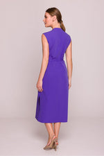Dagkjole Stylove til dame fra MS StyleHaven, laget av polyester; Viskose, farge Grå, størrelse s, med sleeveless ermer, perfekt til dress
