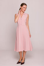 Cocktailkjole Stylove til dame fra MS StyleHaven, laget av polyester, farge Grønn, størrelse L, med sleeveless ermer, perfekt til dress