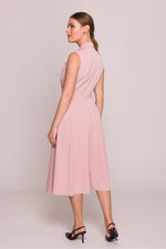 Cocktailkjole Stylove til dame fra MS StyleHaven, laget av polyester, farge Grønn, størrelse XL, med sleeveless ermer, perfekt til dress