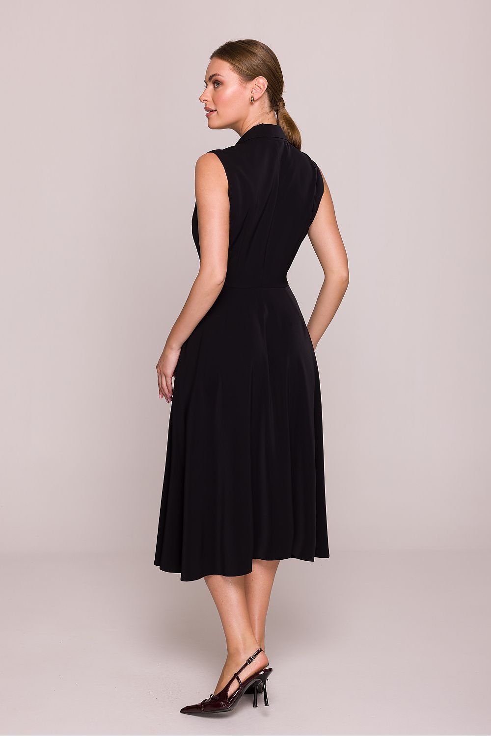 Cocktailkjole Stylove til dame fra MS StyleHaven, laget av polyester, farge Rosa, størrelse XL, med sleeveless ermer, perfekt til dress