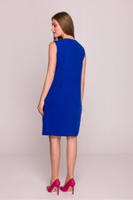 Dagkjole Stylove til dame fra MS StyleHaven, laget av polyester; Viskose, farge Fiolett, størrelse M, med sleeveless ermer, perfekt til dress