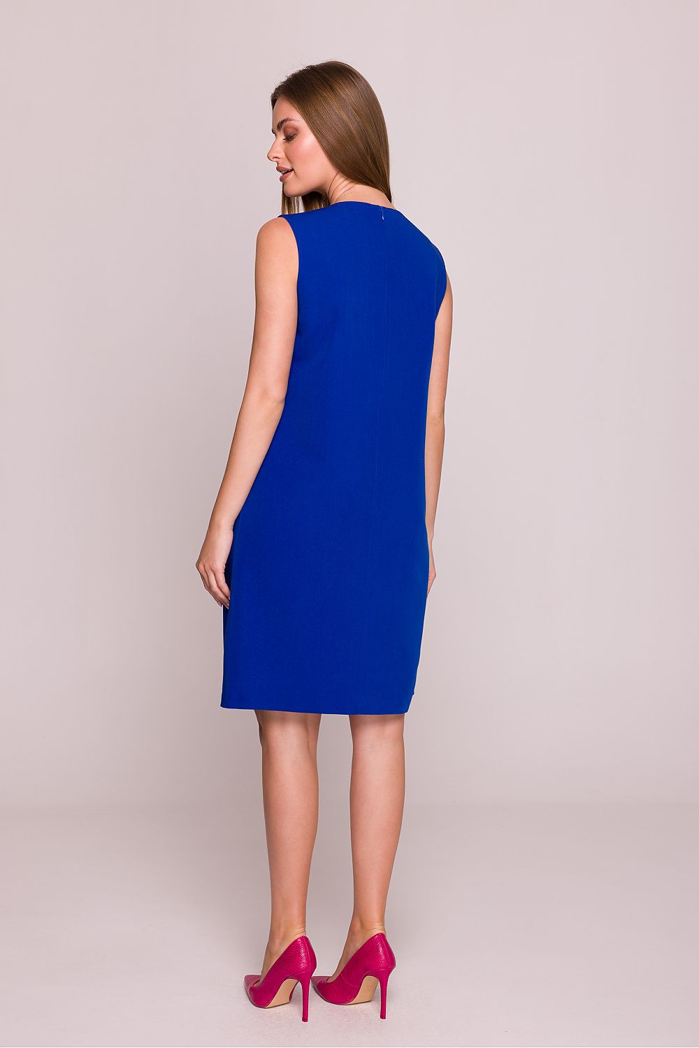 Dagkjole Stylove til dame fra MS StyleHaven, laget av polyester; Viskose, farge Fiolett, størrelse M, med sleeveless ermer, perfekt til dress
