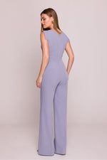 Jumpsuit Stylove til dame fra MS StyleHaven, laget av polyester; Viskose, farge Grå, størrelse s, med sleeveless ermer, perfekt til dress