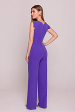 Jumpsuit Stylove til dame fra MS StyleHaven, laget av polyester; Viskose, farge Grå, størrelse L, med sleeveless ermer, perfekt til dress
