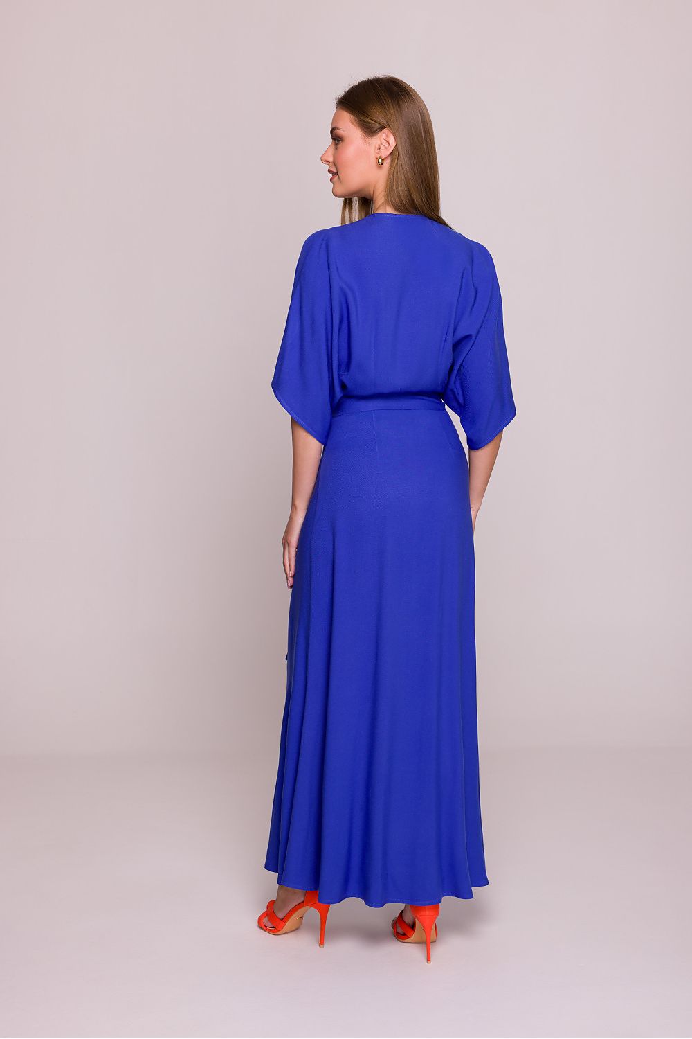 Dagkjole Stylove til dame fra MS StyleHaven, laget av Viskose, farge Blå, størrelse M, med sleeveless; 3-4 ermer, perfekt til dress