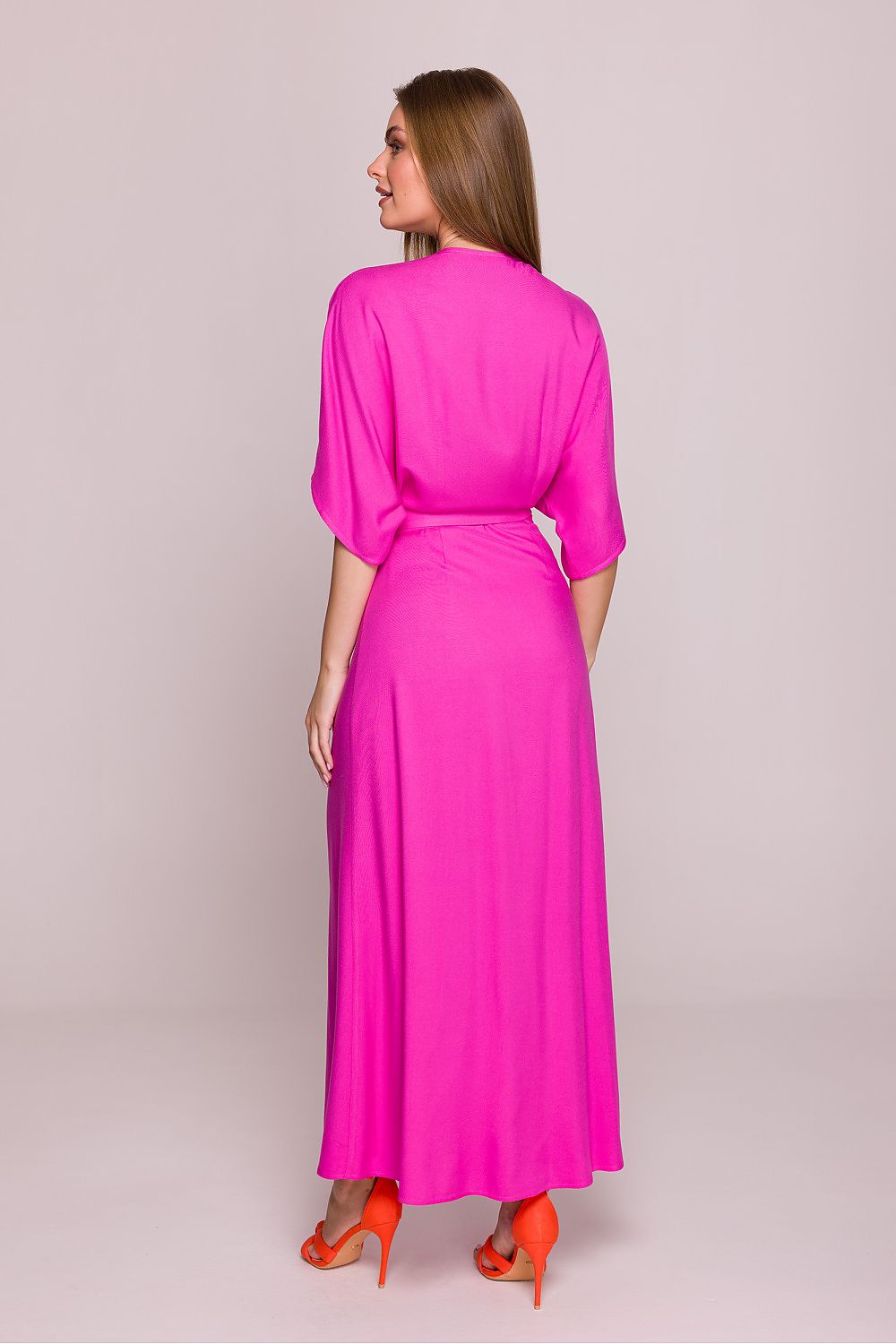 Dagkjole Stylove til dame fra MS StyleHaven, laget av Viskose, farge Blå, størrelse XL, med sleeveless; 3-4 ermer, perfekt til dress