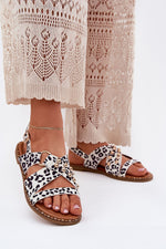Sandaler Step in style til dame fra MS StyleHaven, laget av Bomull, med detaljer i faux-leather, farge Svart, størrelse 36, med short ermer, hælhøyde flat, skostørrelse 36; 37; 38; 39; 40; 41, perfekt til casual; dress