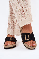 Flip-flops Step in Style til dame fra MS StyleHaven, laget av Bomull, farge beige, størrelse 39, med short ermer, perfekt til casual