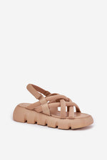 Sandaler Step in style til dame fra MS StyleHaven, laget av Bomull, farge Svart, størrelse 37, med short ermer, perfekt til casual