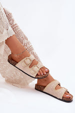 Flip-flops Step in Style til dame fra MS StyleHaven, laget av Bomull, farge Hvit, størrelse 37, med short ermer, perfekt til casual