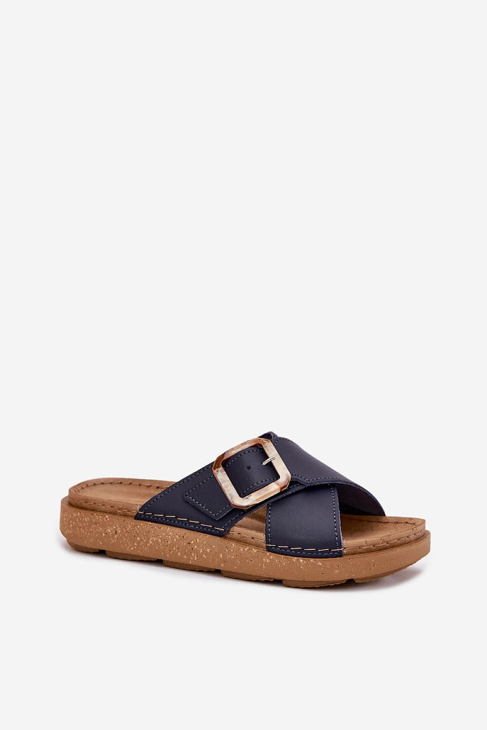 Flip-flops Step in Style til dame fra MS StyleHaven, laget av Bomull, farge Marineblå, størrelse 37, med short ermer, perfekt til casual