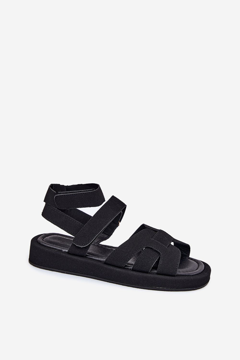 Sandaler Step in style til dame fra MS StyleHaven, laget av Bomull, farge Svart, størrelse 37, med short ermer, perfekt til casual