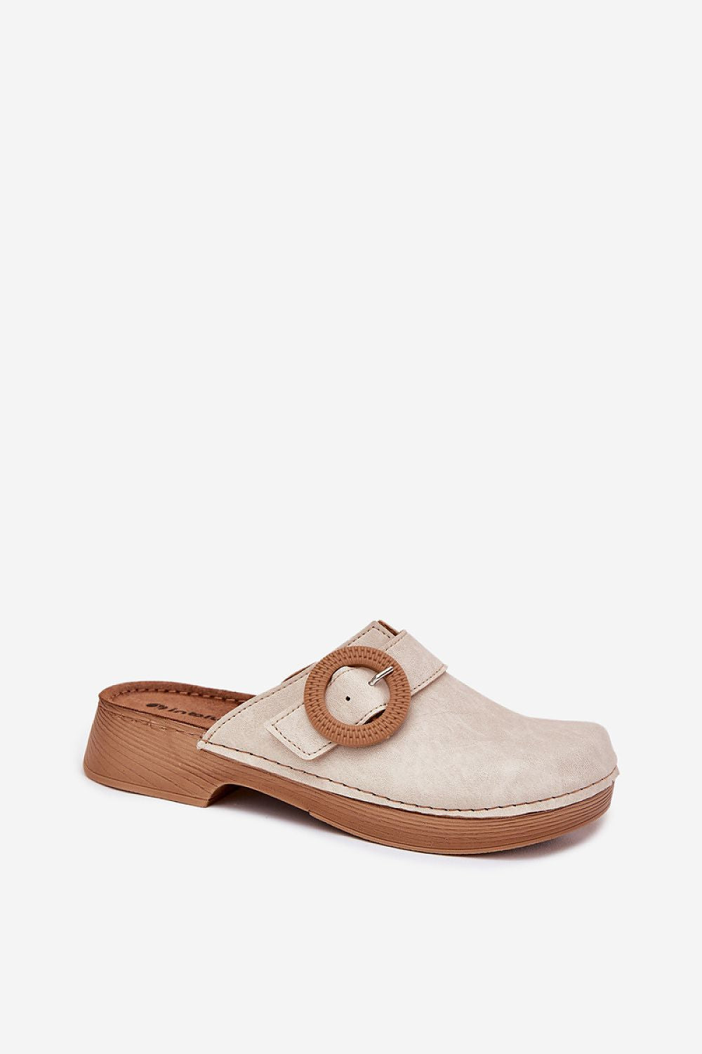 Flip-flops Step in Style til dame fra MS StyleHaven, laget av Bomull, farge beige, størrelse 37, med short ermer, perfekt til casual